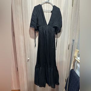 Beautiful black maxi dress with low back